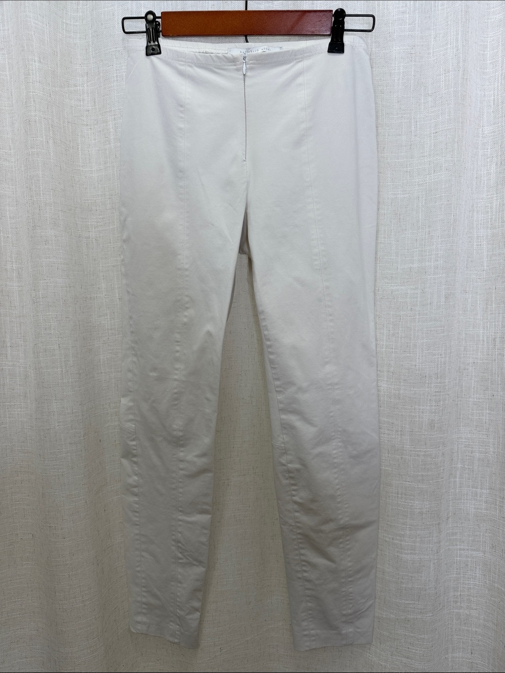 Raffaello Rossi Slim Stretch Pants in Light Khaki Size Small Excellent Condition